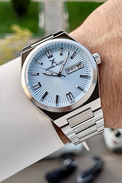 Daniel Klein Kadranı Mavi Kordonu Gümüş Renk İç Göstergeleri Aktif Erkek Kol ...