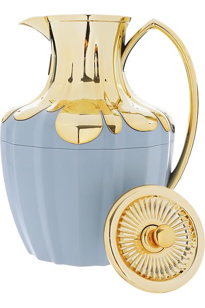 Alsaif Gallery Al Saif Gallery Thermal Glass Thermos, 1 Liter - Cyan