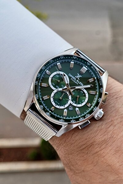 Daniel Klein Kadranı Yeşil Kordonu Silver Renk 24 Ay Garantili Fonksiyonları ...
