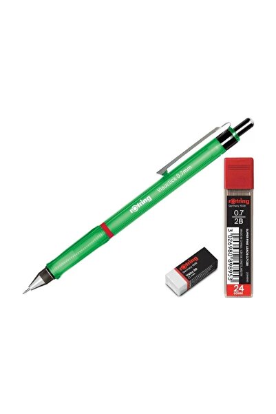 Rotring Visuclick 0.7 ملم مجموعة مدرسية خضراء متعددة الاستخدامات