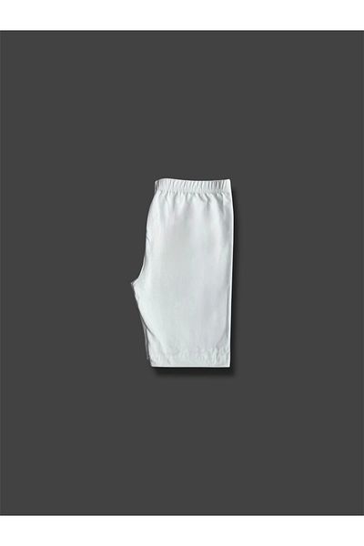 Erdenay Tekstil Girl's Long Panties/Boxer Shorts White 3-Piece