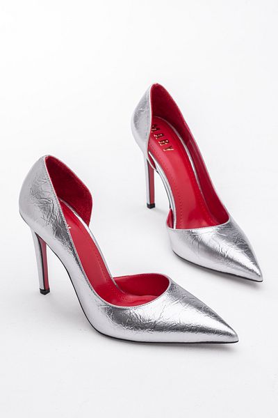 Tasarım Elvanna Red Sole Detailed Black Thin Heeled Ankle Strap Evening Dress Stiletto Shoes