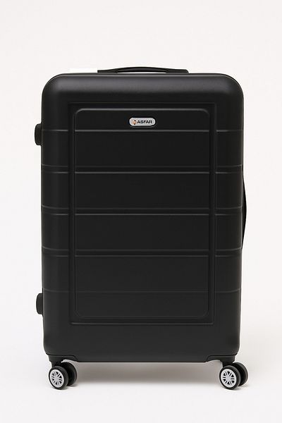 ASFAR Xt-123 Set Of 3 Luggage Trolley, Abs Meterial- 20/24/28 Inch - Black