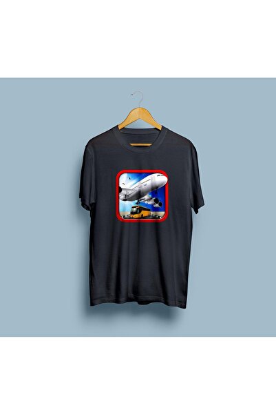 eioswear Design unisex de avion pentru supradimensionat pasageri și autobuz pentru pasageri tricou