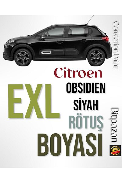 Flea Market Citroen C3 Obsidian Black (Exl) - Professional Touch up Paint (20ml.)