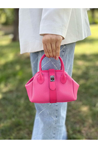 DEV 3 ADAM Nçs Fuchsia Pink Mini Women's Hand and Shoulder Bag - Minimal State of Elegance (En:18~Boy:13)