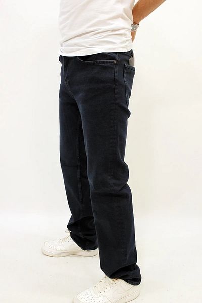 Twister Jeans Мъжки тъмносини дънки с права кройка Milano 707-02, синьо-черни