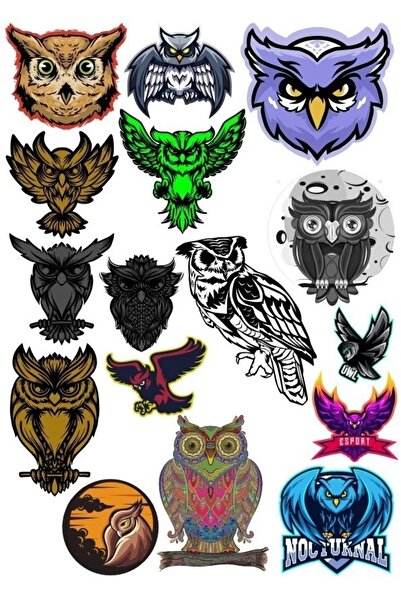 Reysa Tasarım مجموعة ملصقات القرش - 2 مكونة من 15 قطعة للهاتف والكمبيوتر اللو...