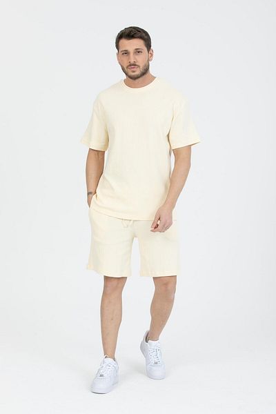 Store 100% Cotton Summer Men's Suit |   T-Shirt and Shorts |   Modern Cut