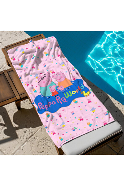 hediyechy Gift Duvet Cover Peppa Pig Printed Piaj Towel