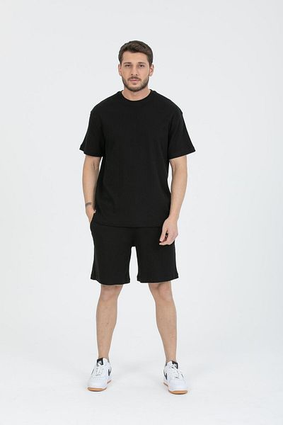 Store 100% Cotton Summer Men's Suit |   T-Shirt and Shorts |   Modern Cut