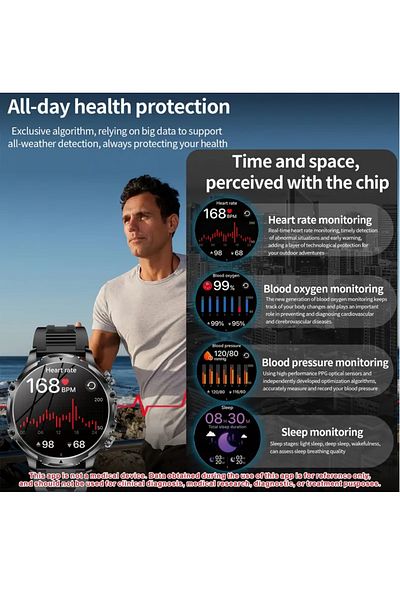 BSG Smartwatch for Men, BSG TECH, 1.9'' HD Display, Fitness Tracker, 5 ATM Water Resistant