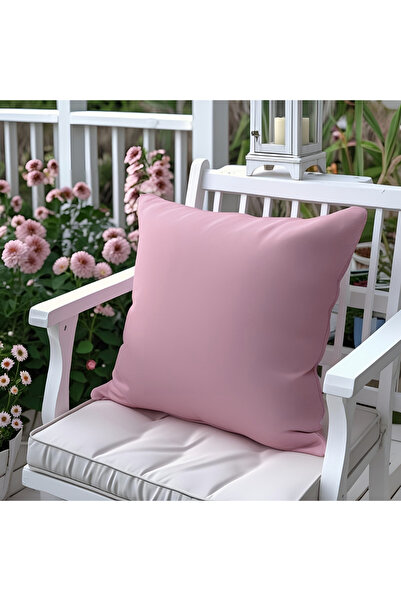 Bc Home Pudra Pembe Dekoratif Kırlent Kılıfı Düz Sade Yumuşak Dokulu Kadife G...