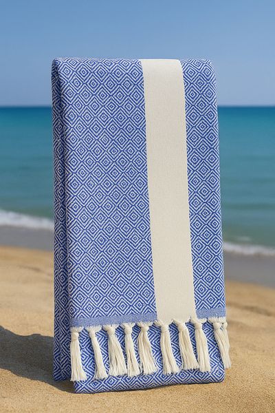 Fabric Box 100% bumbac natural - prosop de baie Diamond Peshtemal, prosop de plajă pentru baie turcească