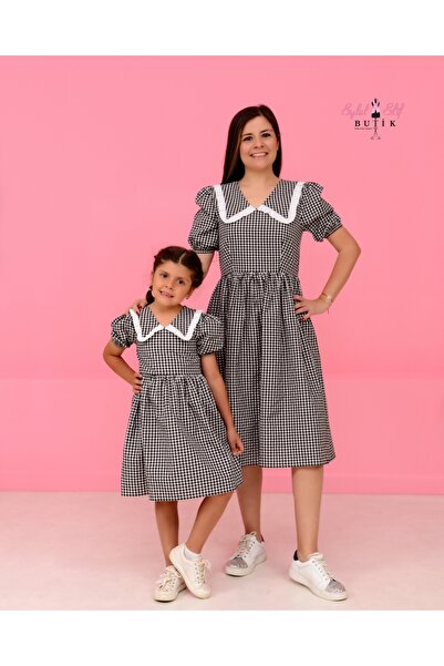 EYLÜL ELİF BUTİK Eylul Elif Butik Vintage Pitikare Anne Kız Elbise Kombinler (Anne - Çocuk Ayrı Satılmakta)