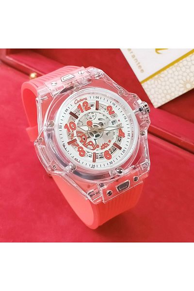 catera Men's watch, red, Rebel