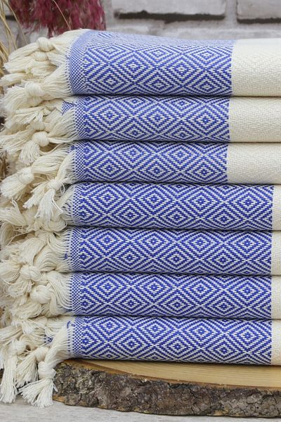 Fabric Box 100% bumbac natural - prosop de baie Diamond Peshtemal, prosop de plajă pentru baie turcească