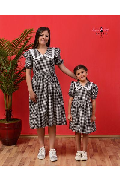 EYLÜL ELİF BUTİK Eylul Elif Boutique Vintage Pitikare Combinații de haine pentru mamă și fată (mama - copil nu se vinde separat)