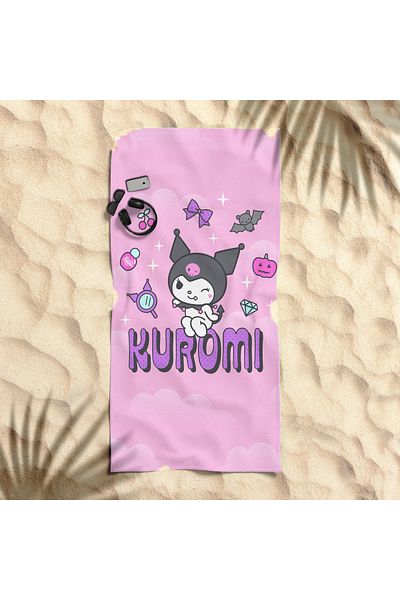 hediyechy Gift Duvet Cover Kuromi Printed Piaj Towel