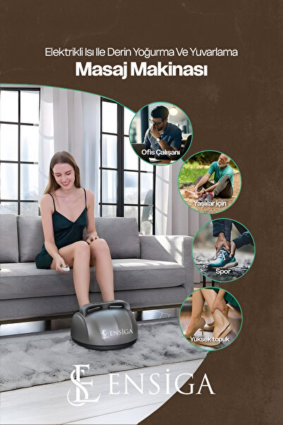 Mega Plus Ayak Masaj Aleti, Uzaktan Kumandalı Elektrikli Isı Ile Derin Yoğurma Ve Yuvarlama Masaj Makinası,