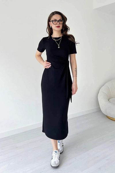 peelter Women's Side Tie Long Dress