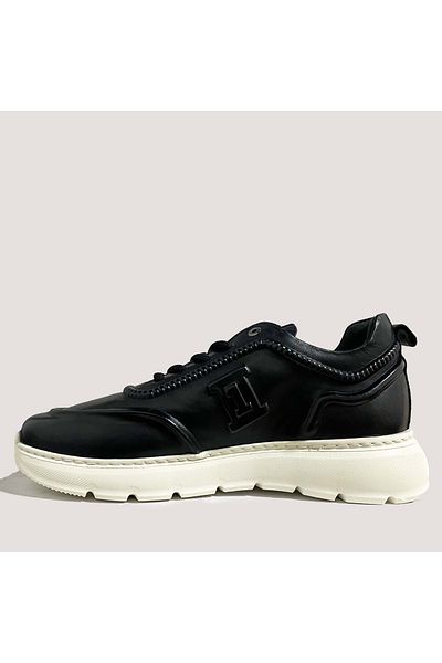 Tiago Men's Leather Casual Shoes E7002 - Black - 41