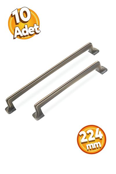 EGESEL Mâner sertar dulap Lux Model Yukon 10 bucăți 160 și 224 mm Mâner mobilă 1. Clasa Metal / Galben Antic