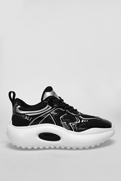 Lufian 112230201 Alfred Sneaker Ανδρικά Δερμάτινα Παπούτσια ΜΑΥΡΟ