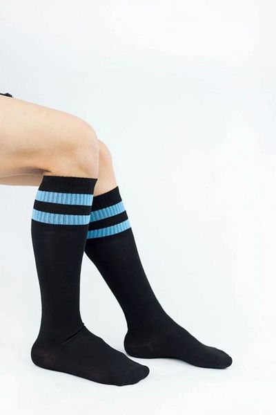 FG KONNİCHİWA School Tennis Sports Socks - Colorful Striped and Below-Knee Socks Types