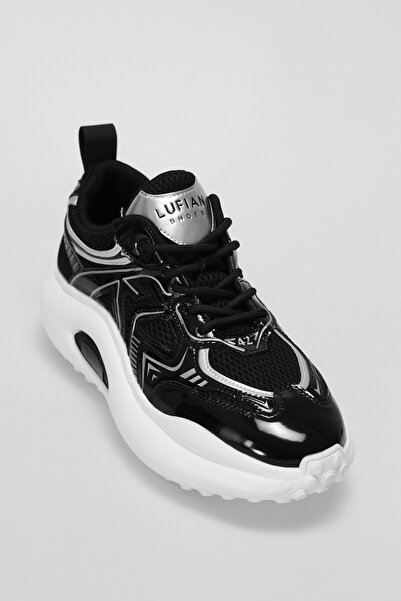 Lufian 112230201 Alfred Sneaker Ανδρικά Δερμάτινα Παπούτσια ΜΑΥΡΟ