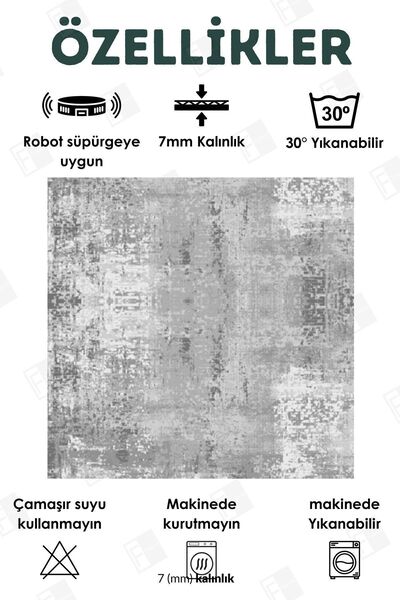 Bir Aksesuar Dijital Baskı Kaymaz Taban Yıkanabilir Kesme Koridor Mutfak Ve Oda Salon Kesme Yolluk Halı (5)
