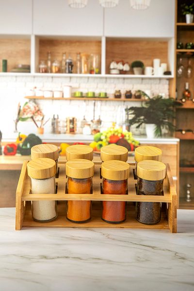 Lizzy Set of 8 Spice Rack with Stand