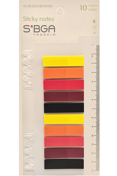 sibga tasarım Transparent Colored Postit Post-it Post It.Bookmark Bookmark Postit Sticker Note Paper 200 Sheets