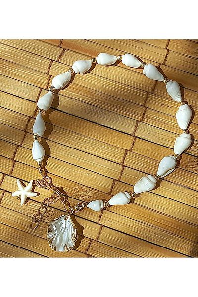 BNGaksesuar Sea Shell Starfish Anklet