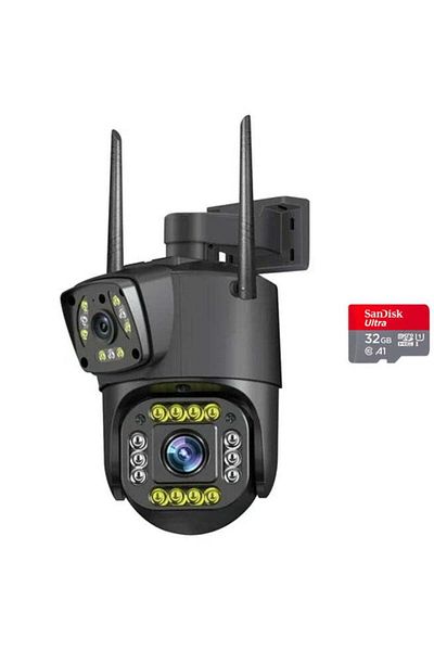 Luxi Surveillance Camera - WiFi, 4K - Two Lenses