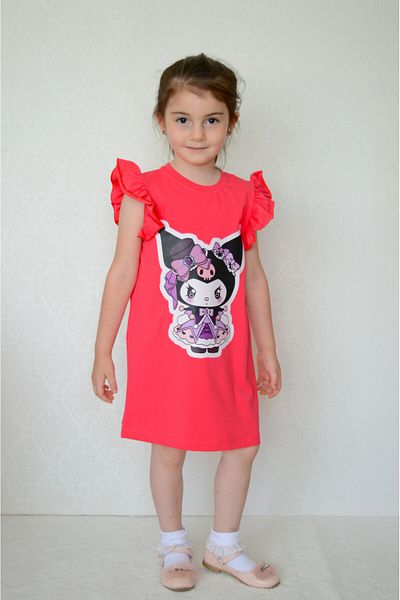 Sevimli Rochie de vară pentru fete cu imprimeu Kuromi
