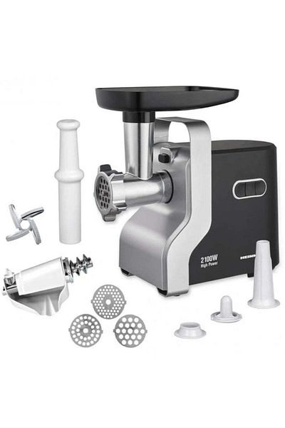 Heinner Masina Tocat Carne Si Rosii - 2100w, 1.8 Kg, 3 Site, Accesorii Rosii, Carnati Si Kibbe