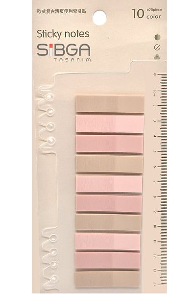 sibga tasarım Transparent Colored Postit Post-it Post It.Bookmark Bookmark Postit Sticker Note Paper 200 Sheets