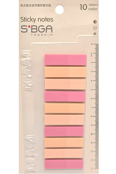sibga tasarım Transparent Colored Postit Post-it Post It.Bookmark Bookmark Postit Sticker Note Paper 200 Sheets