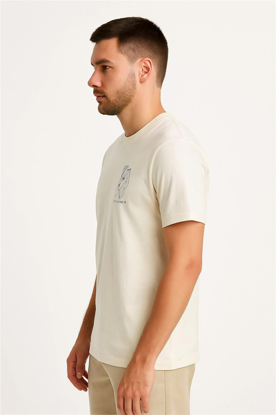 CASABLANCA ΤΥΠΩΜΕΝΟ T-SHIRT ΛΕΥΚΟ