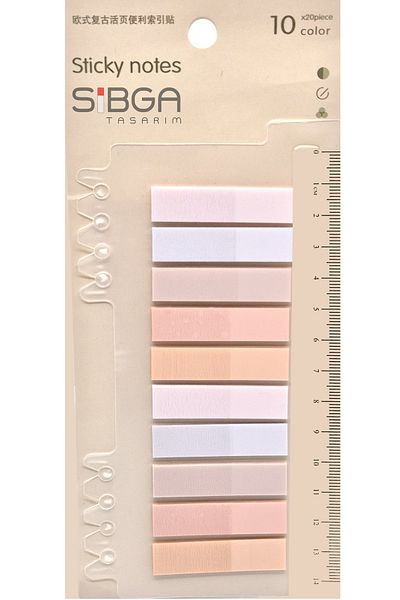 sibga tasarım Transparent Colored Postit Post-it Post It.Bookmark Bookmark Postit Sticker Note Paper 200 Sheets