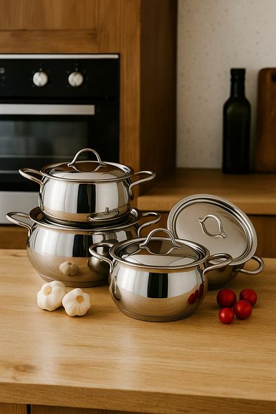 gülsan Lara Inox 8 Piece Set