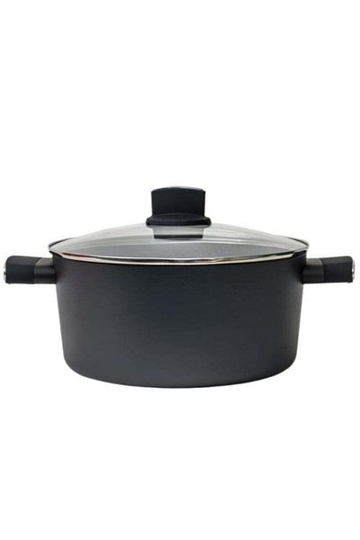 Zilan Zilan Pot - 5L, 28cm, Enameled Aluminum, Glass Lid, Compatible with Any Heat Source - ZLN 0867