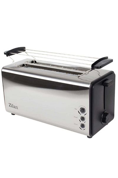 Zilan Zilan Toaster - 1300W, Stainless Steel, 4 Slices, Defrost Function, Automatic Shut-Off, ZLN 2720