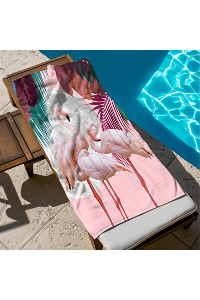 hediyechy Gift Duvet Cover Flamingo Printed Piaj Towel