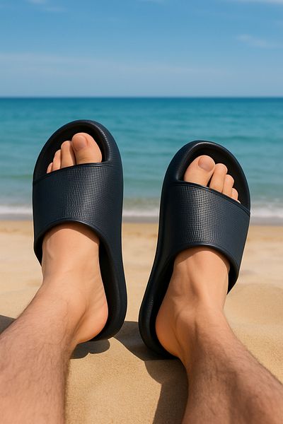 Shoebuo Унисекс плажни чехли за басейн, ежедневни чехли за баня с нехлъзгаща се подметка
