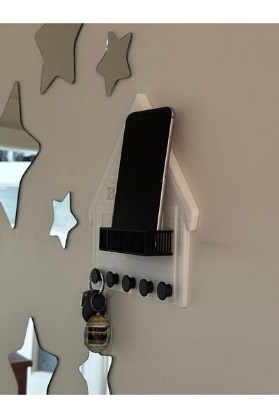 Bofen House and Balcony Theme Shelf Key Chain Cute Key Hanger Household Outlook Hanger