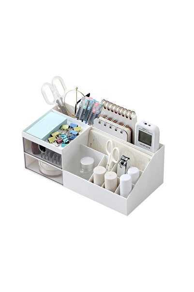 EVSTYLE İKİ ÇEKMECELİ MAKYAJ ORGANİZERİ