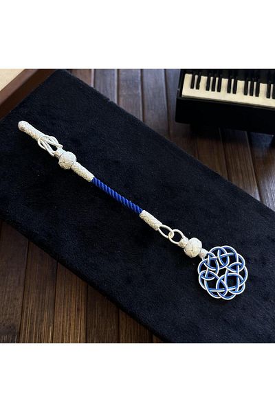 dergah tesbih Silver Braided Whip