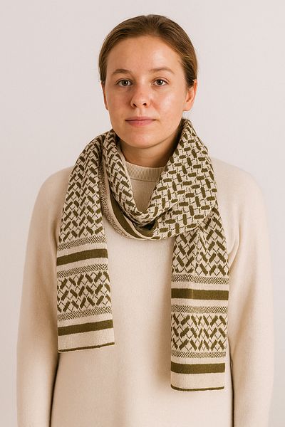 Sebir Moda Ethnic Patterned Knitwear Scarf